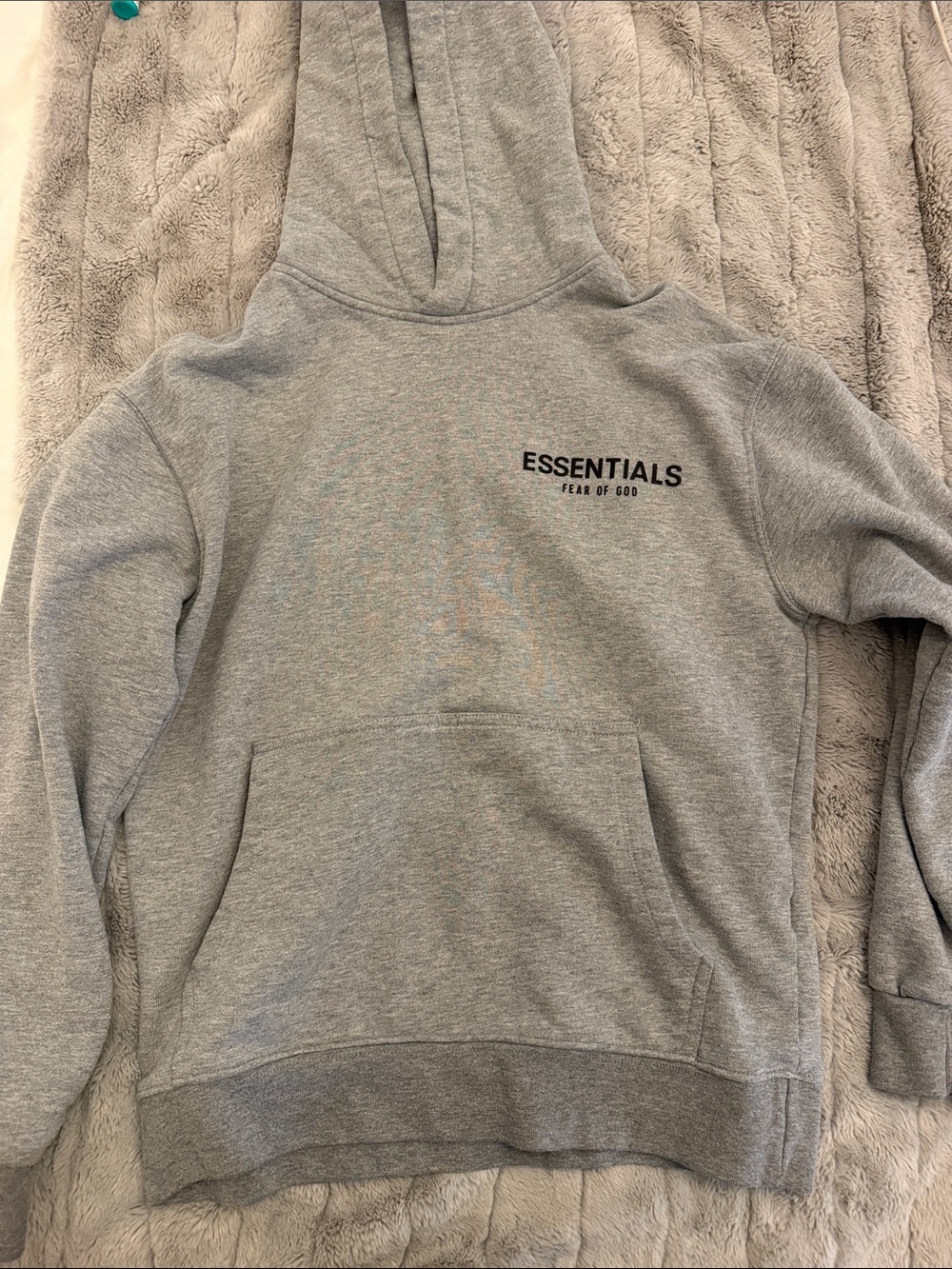 Fear of God Essentials Light Gray Pullover Hoodie